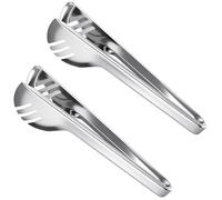 2 pinzas para servir, pinzas para espaguetis, pinzas para espárragos, pinzas para ensalada de acero inoxidable