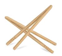 2 pinzas reutilizables de madera para servir pequeñas pinzas de 7 pulgadas de largo para caramelos, pepinillos, gofres, sándwich, herramienta de agarre de cocina