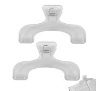 2 Pinzas Transparentes para Libros, Marcapáginas Soporte Abierto Pinza Portátil para Libros Accesorios de Lectura para Leer Enseñar y Fijar Manuscritos