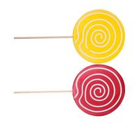 2 Piruletas Grandes Decoraciones de Dulces para Fiestas y Fotos
