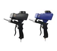 2 pistolas de arena, kit de chorro de arena por gravedad, lanzador de arena de mano para limpiar óxido, suciedad, pelacables, bricolaje