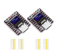 2 placas de desarrollo ESP32 C3, con pantalla OLED de 0,42 pulgadas, compatible con WiFi Bluetooth, adecuada para Internet de las cosas, hogares inteligentes, redes de sensores y otros ámbitos