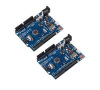 2 placas de microcontrolador con cable USB, A16U2 compatible con proyectos Arduino IDE, no requiere controladores, cumple con RoHS - Incluye cable USB (Micro)