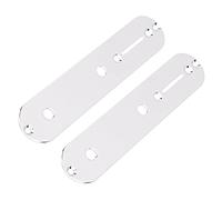 2 placas de montaje de placa de control Yootones de 32 mm compatibles con guardabarros Tele Telecaster estilo guitarra eléctrica de repuesto (plata)