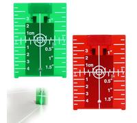 2 placas de objetivo láser, magnéticas, receptores láser, accesorios para medición láser, láser Oche, base láser, accesorios láser, para mejorar la visibilidad del láser