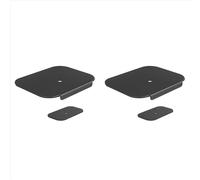 2 placas de refuerzo ajustables para soporte de monitor para una mejor estabilidad. Admite ángulos y alturas.