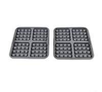 2 placas de silicona para cortar gofres Cosori 6.2L para NA229 NA230 AF181 AF141 (gris)