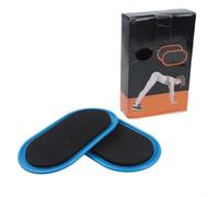 2 placas deslizantes de núcleo para pilates y yoga, equipo de fitness portátil para ejercicios de deslizamiento en madera dura, alfombras y esterillas de yoga (azul)