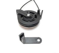 2 placas guía de polea de máquina Smith para fijación de cable de acero, rodillos antideslizantes para equipo de entrenamiento de fuerza de gimnasio, guía suave para reducir la fricción, color negro