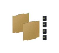 2 Placas PEI de Doble Cara para la Base de Impresión de la Impresora 3D para FlashForge Creator 5 / 5 Pro con 4 Cubiertas de Silicona