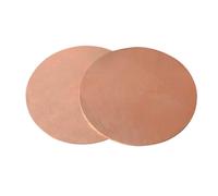 2 placas redondas de cobre de 10-30 mm de diámetro y 5 mm de grosor, aptas for artesanía e industria, color fucsia, 5 x 20 mm(5x10mm)