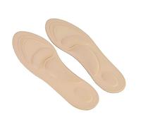 2 plantillas de zapatos, plantillas de espuma viscoelástica para mujeres, plantilla de zapatos de esponja beige, cojín de inserción para zapatillas, inserciones de soporte de arco (Color de piel)