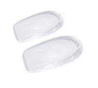 2 plantillas invisibles de silicona para aumentar la altura, inserciones de gel para levantar el talón, protector transparente para el cuidado de los pies, inserto elástico para zapatos, 3 cm (mujer 1
