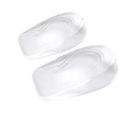 2 plantillas invisibles de silicona para aumentar la altura, inserciones de gel para levantar el talón, protector transparente para el cuidado de los pies, inserto elástico para zapatos, 3 cm (hombre