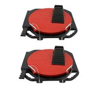 2 platos giratorios de alineación de ruedas que pueden girar 360°, cada capacidad 3T antideslizante, juego de placas giratorias con bloques de transición y almohadillas de presión para herramientas