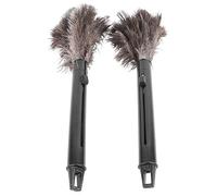 2 Plumeros Retráctiles, Plumero de Microfibra Lavable para Limpieza de Polvo y Telarañas, Limpieza Completa del Hogar, Plumero de Plumas de Avestruz