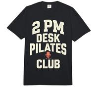 2 PM Desk Pilates Club Slump Work Humor Office Comfort Colors Adult Heavyweight T-Shirt