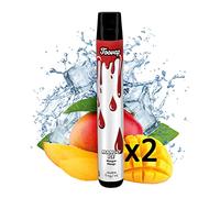 2 Pods Desechables 600 Caladas, Vaper Desechable, Cigarrillo Electrónico Desechable, Sin Nicotina