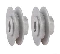2 poleas de correa de motor industriales, de aluminio, 40 mm de diámetro a 65 mm de diámetro para motor de embrague, placa plana para polea de inversión resistente, pieza de repuesto de ajuste preciso