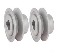 2 poleas de motor de metal para máquinas de coser de 40 mm, 50 mm, 55 mm, 60 mm, 65 mm, rueda de polea en forma de V para reparaciones de accesorios de herramientas eléctricas (50 mm)