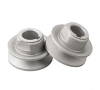 2 poleas de motor de metal para máquinas de coser de 40 mm, 50 mm, 55 mm, 60 mm, 65 mm, rueda de polea en forma de V para reparaciones de accesorios de herramientas eléctricas (40 mm)