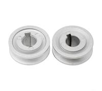 2 poleas de ranura única de 45 mm para motor de máquina de coser eléctrica, repuesto de rueda de correa resistente de 45 x 28 mm