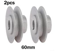 2 Poleas Motor para coser Industrial Duraderas Alta Precisión(60mm) | para construcción sólida, para acero , soporta uso intenso, no se rompe fácilmente, precisión