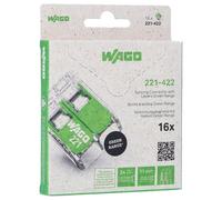 2 Polo Bloque Terminal/Empalme Conector Palanca De 4Mm 450V 32A Paquete 16