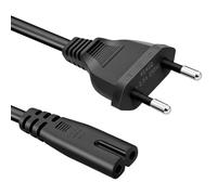 2 Polos Cable de Alimentación C7 para JBL Partybox 110 310 710 y Consolas | 1,8 m longitud | Compatible con PS5 PS4 PS3 Xbox | para LG Philips Sony Pana TV | VDE | Figure-8