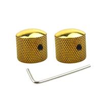 2 pomos de control de potenciómetro de guitarra antideslizantes con volúmenes de agujero, perilla superior de cúpula de tono para accesorios eléctricos y de bajo