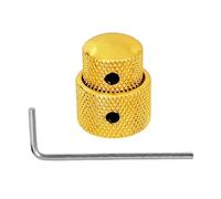 2 pomos de metal para guitarra, perilla de control de bajo para un fácil reemplazo y ajuste de volúmenes en instrumentos eléctricos. Perilla de control de volumen de guitarra de metal
