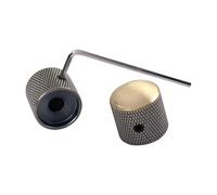2 pomos de metal para volumen de tono de guitarra, potenciómetro, perilla de control de bajo eléctrico con agujero, perillas de cúpula de bajo eléctrico, accesorios de piezas