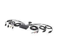 StarTech.com C2-DD46-UA2-CBL-KVM interruptor KVM Negro