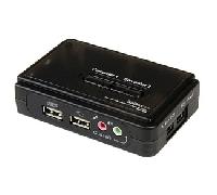 StarTech.com Juego de Conmutador KVM de 2 puertos con todo incluido - USB - Audio y Vídeo VGA ( SV211KUSB )
