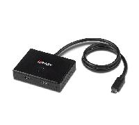 LINDY 43329 Switch bidireccional USB 3.2 Gen 1 Tipo C, 2 Puertos