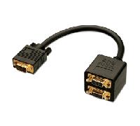 Lindy 41214 cable VGA 0,18 m VGA (D-Sub) Negro