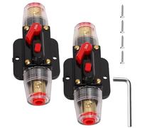 2 portafusibles para coche, 30 A, automáticos, 12 V, 24 V, interruptor de protección para sistema de audio marino