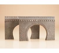 2 Portal De Túnel Doble HO Gauge Auhagen Kit 41587