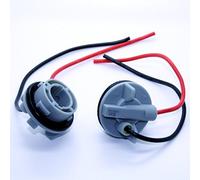 2 portalámparas Ba15s, cables conectores, zócalo