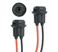 2 Portalámparas T10 W5W WY5W de Goma - para Faros Conector Bombilla Casquillo Bombillas para Coche Moto Quad Scooter Camion Soporte Enchufe Ficha Terminal con cable - W5W W3W WY5W W2,1X9,5D - B585-2-2