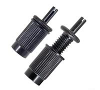 2 postes y tornillos adaptadores de puente de trémolo para guitarras EPI LP, soporte de estilo vintage de 4 mm, pernos y anclajes de puente de guitarra de metal (negro)