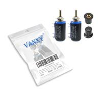 2 potenciómetros de alambre enrollado WXD3-13 2W 470 Ohm multivuelta, potenciómetro giratorio de alambre enrollado con sombrero de perilla