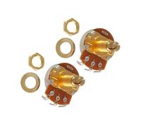 2 potenciómetros de guitarra de eje dividido corto A500K/B500K, potes de control para bajo eléctrico
