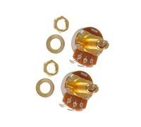 2 potenciómetros de guitarra de eje dividido corto A500K/B500K, potes de control para bajo eléctrico