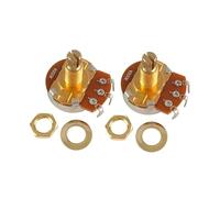 2 potenciómetros de guitarra de eje dividido corto A500K/B500K, potes de control para bajo eléctrico