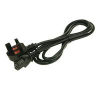 2-Power IEC C13 Lead with UK Plug - Cable (Male Connector/Male Connector, C13 acoplador, 230 V, Negro)