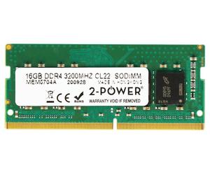2-Power Memoria Sodimm 16gb Ddr4 3200mhz Cl22 Sodimm Mem5704a