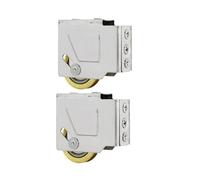 2 prácticos rodillos de rodamiento de acero inoxidable y latón para puertas correderas suaves y operaciones de ventana, uso diario, rueda de repuesto para puerta