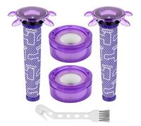 2 prefiltros y posfiltros V8 Star mejorados para aspiradora de mano Dyson V8 Origin Animal SV10 SV25 Dyson Car+Boat # 965661-05 y 967478-05