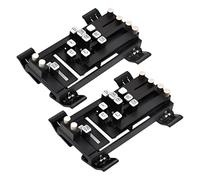 2 prensas de acordes de guitarra para principiantes, herramienta auxiliar de acordes de una tecla para guitarra acústica, ABS negro, ayuda de aprendizaje automático, 5.1 x 2.36 x 1.2 pulgadas, mejora
